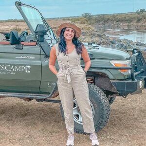 Safari jumpsuit khaki
